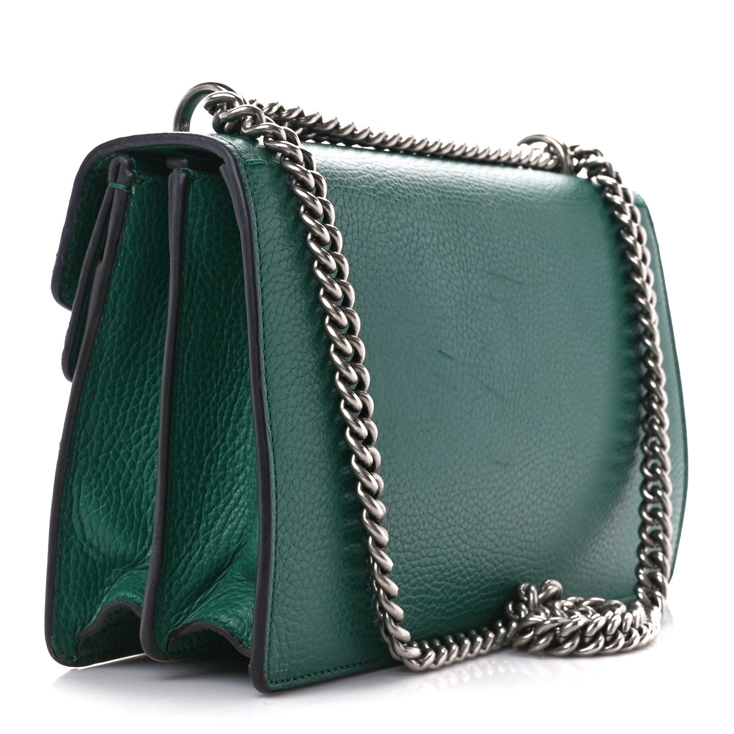 Gucci Pebbled Calfskin Small Dionysus Shoulder Bag Emerald 6 of 27