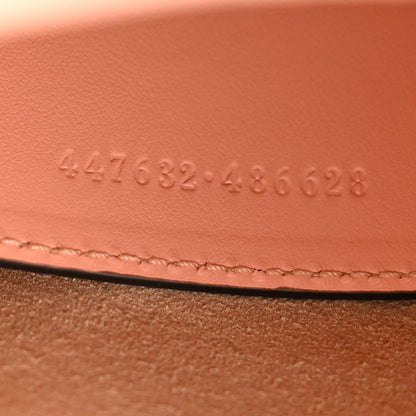 Gucci Calfskin Vertical Ring Matelasse Small GG Marmont Chain Shoulder Bag Peachy Chic 7 of 12