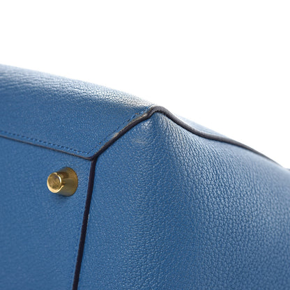 Celine Goatskin Smooth Calfskin Mini Belt Bag Sea Blue 10 of 11