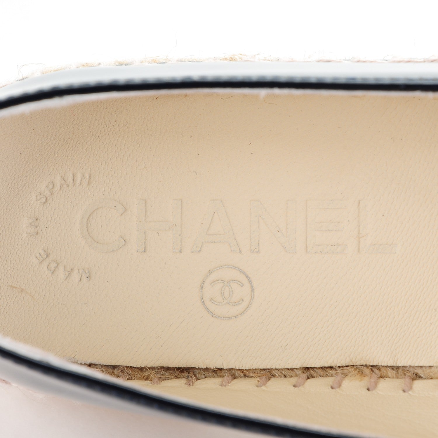 Chanel Patent CC Espadrilles 37 Navy 9 of 10