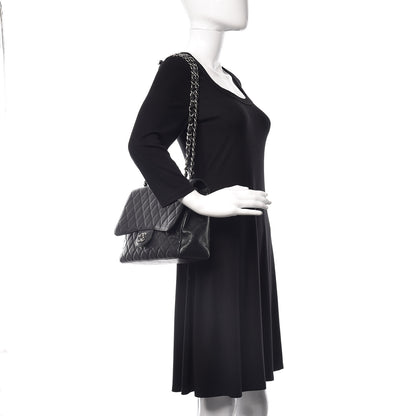 Chanel Caviar Quilted Jumbo Single Flap Black 2 of 23