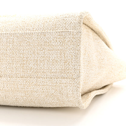 Chanel Lurex Boucle Small Deauville Tote Ivory 10 of 15