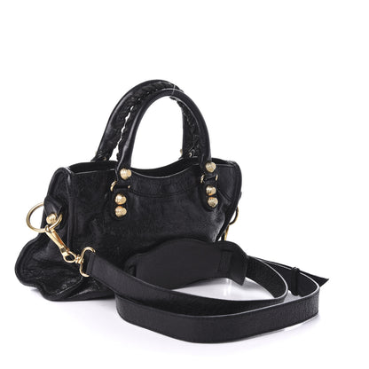 Balenciaga Agneau Giant 12 Gold Hardware Mini City Black 4 of 14