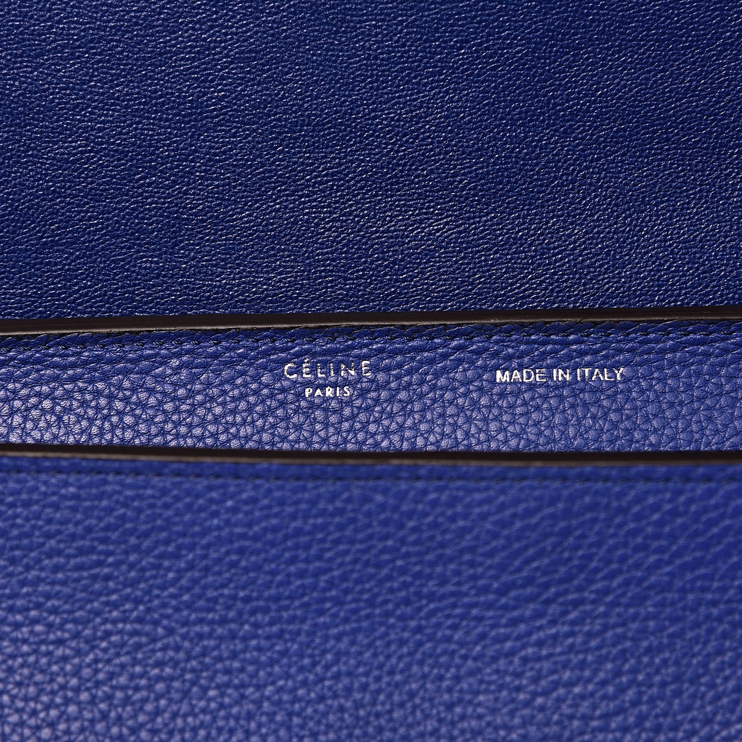 Drummed Calfskin Suede Small Trapeze Indigo