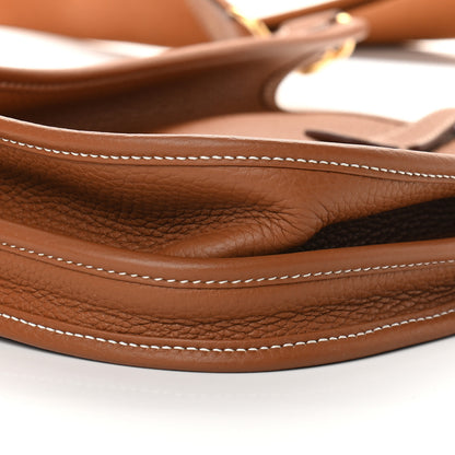 Hermes Taurillon Clemence Evelyne III PM Gold 9 of 11