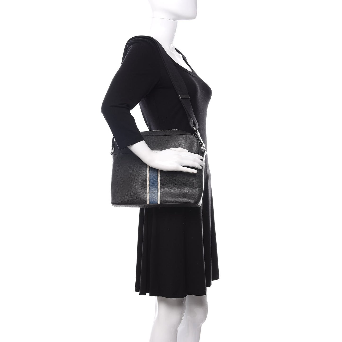 Taiga Stripe Anton Messenger PM Ardoise