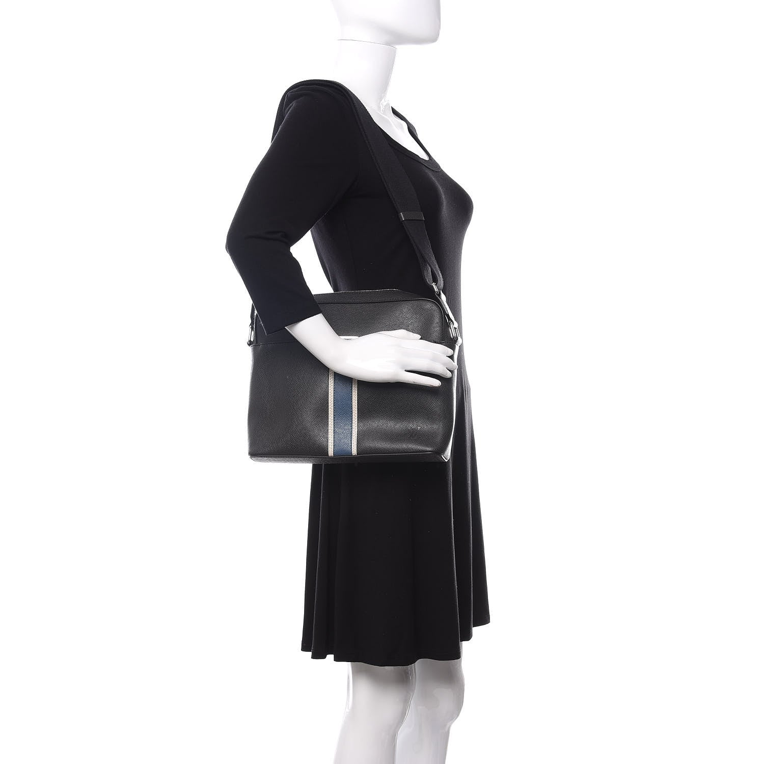 Louis Vuitton Taiga Stripe Anton Messenger PM Ardoise 2 of 9