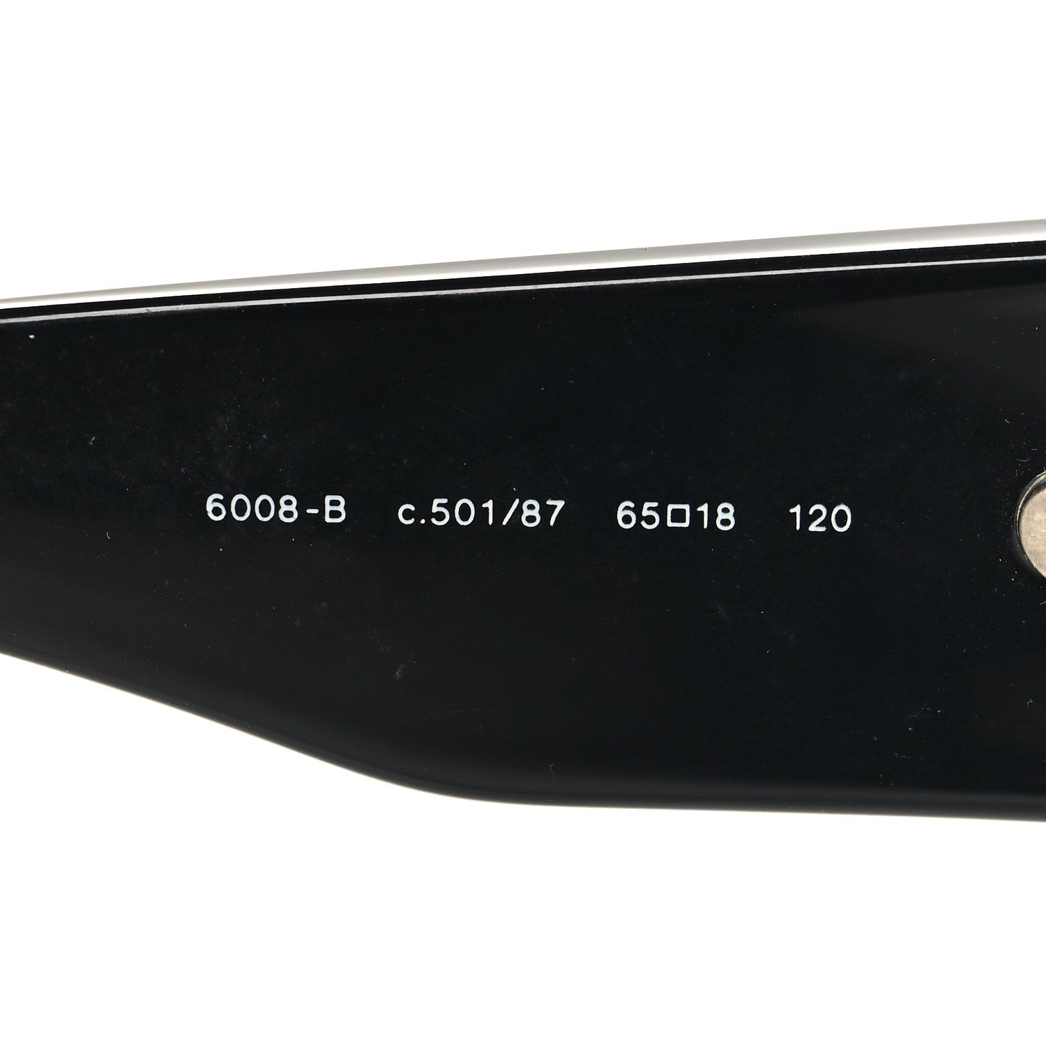 Chanel Acetate Crystal CC Sunglasses 6008-B Black 6 of 7