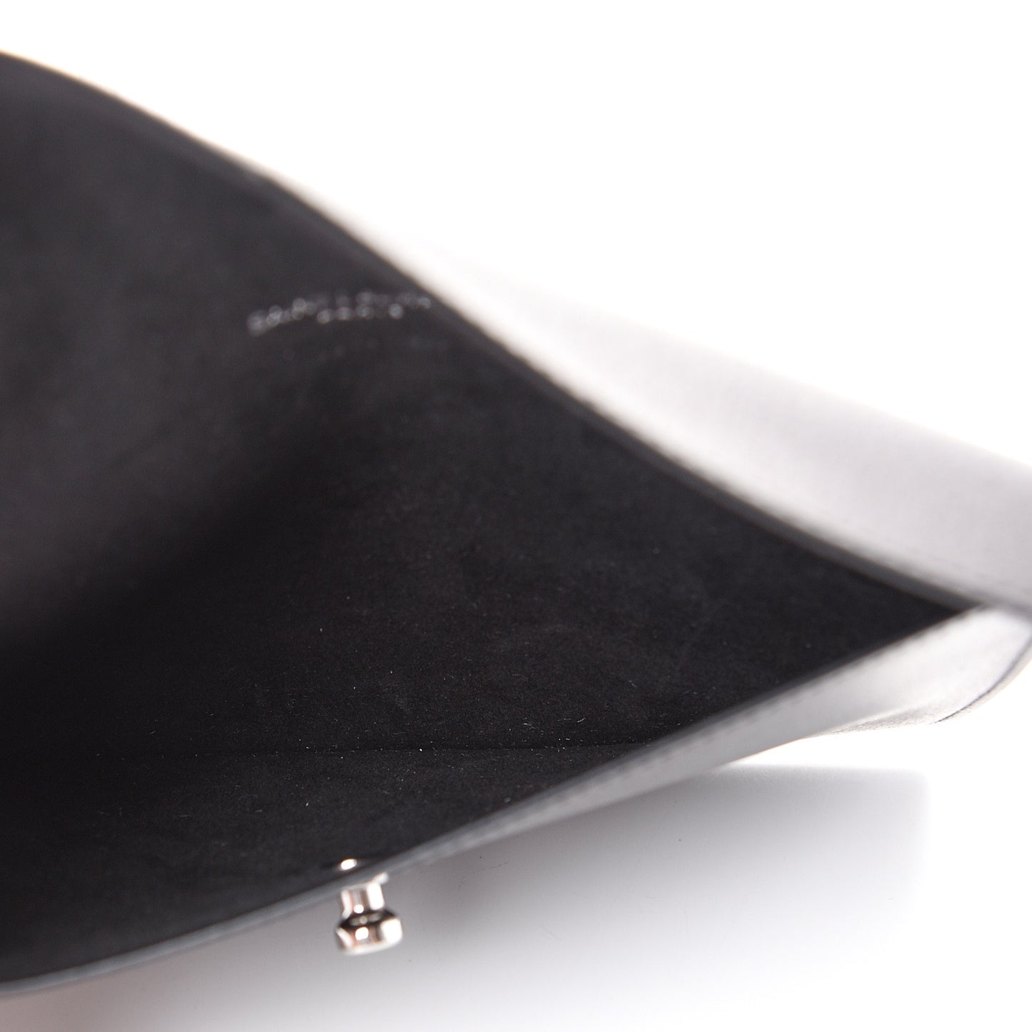 Calfskin Envelope Pouch Black