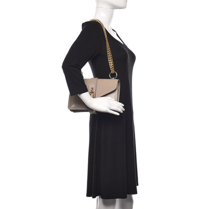 Chloe Shiny Goatskin Calfskin Aby Chain Shoulder Bag Motty Grey 2 of 10