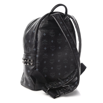 MCM Visetos Small Side Stud Stark Backpack Black 3 of 10