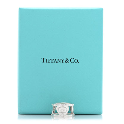 Tiffany Sterling Silver Return to Tiffany Heart Wide Band Ring 50 5.25 5 of 5