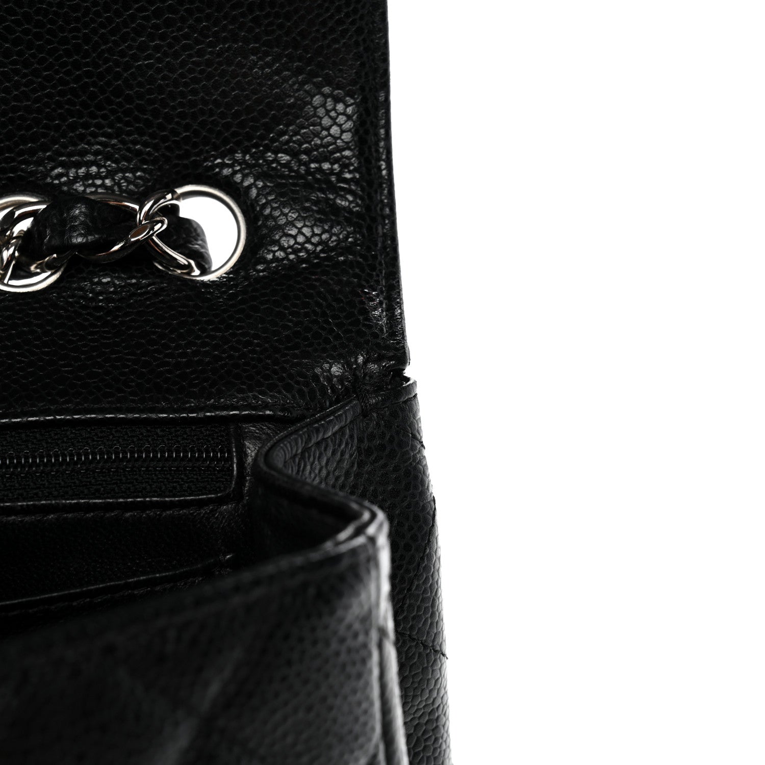 Chanel Caviar Quilted Jumbo Single Flap Black 11 of 11