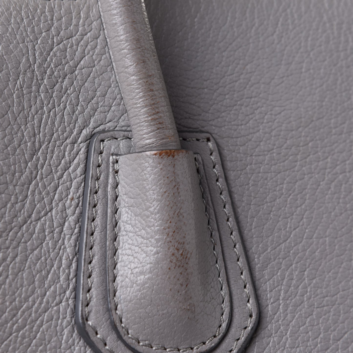 Sugar Goatskin Small Antigona Pearl Grey
