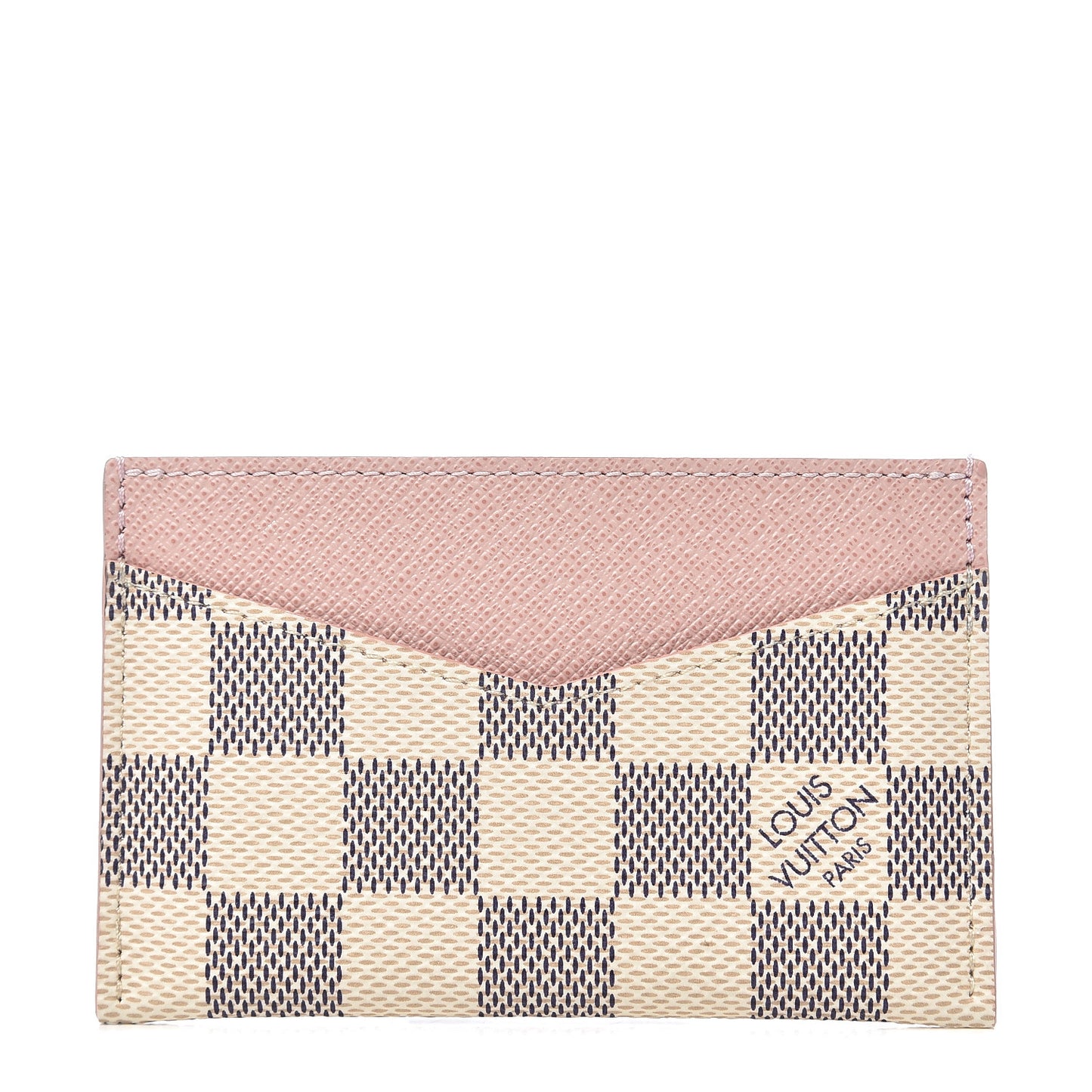 Damier Azur Daily Card Holder Rose Ballerine