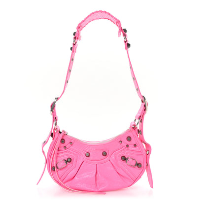 Balenciaga Agneau Arena Le Cagole Shoulder Bag Hot Pink 1 of 11