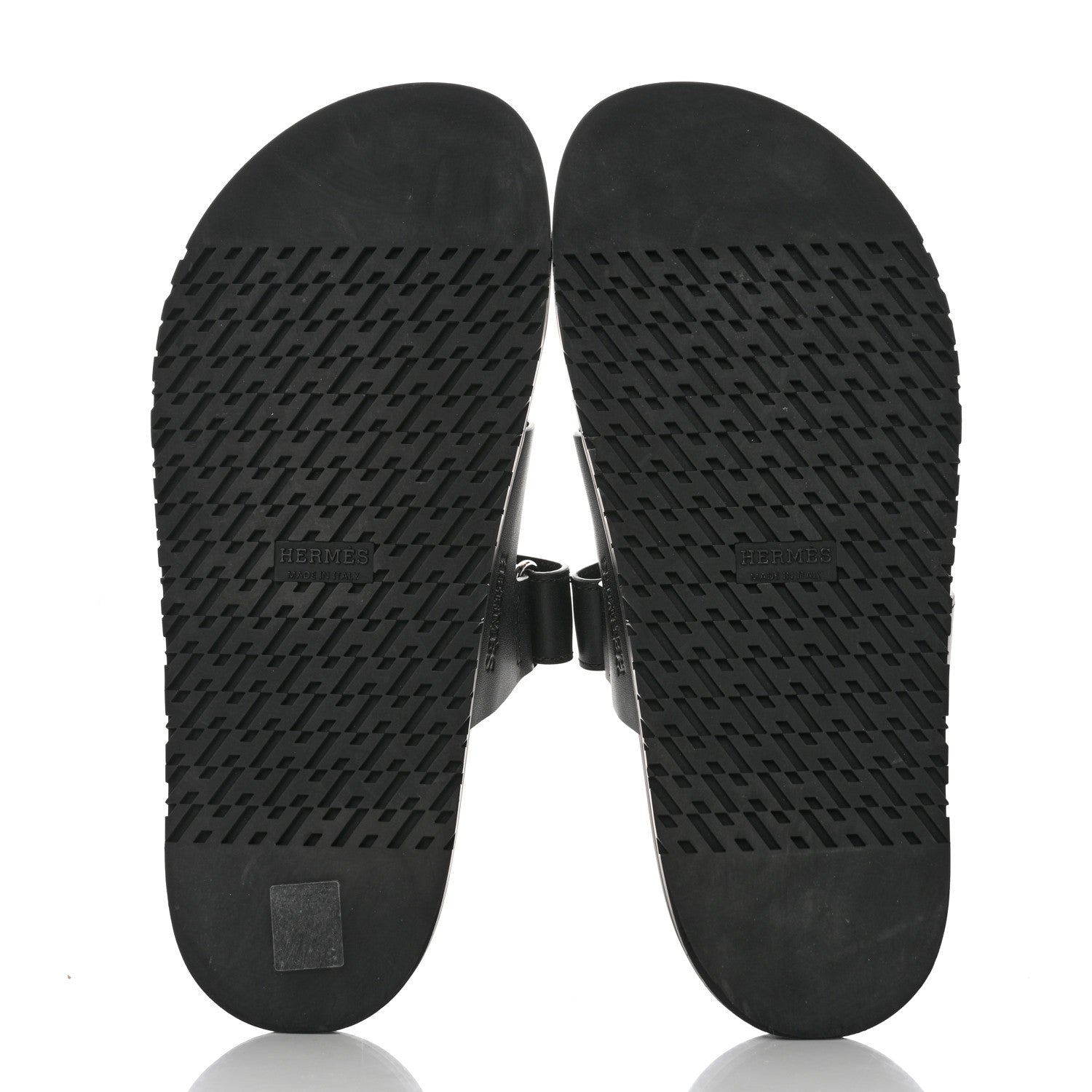 Hermes Calfskin Womens Chypre Sandals 39 Black 5 of 8