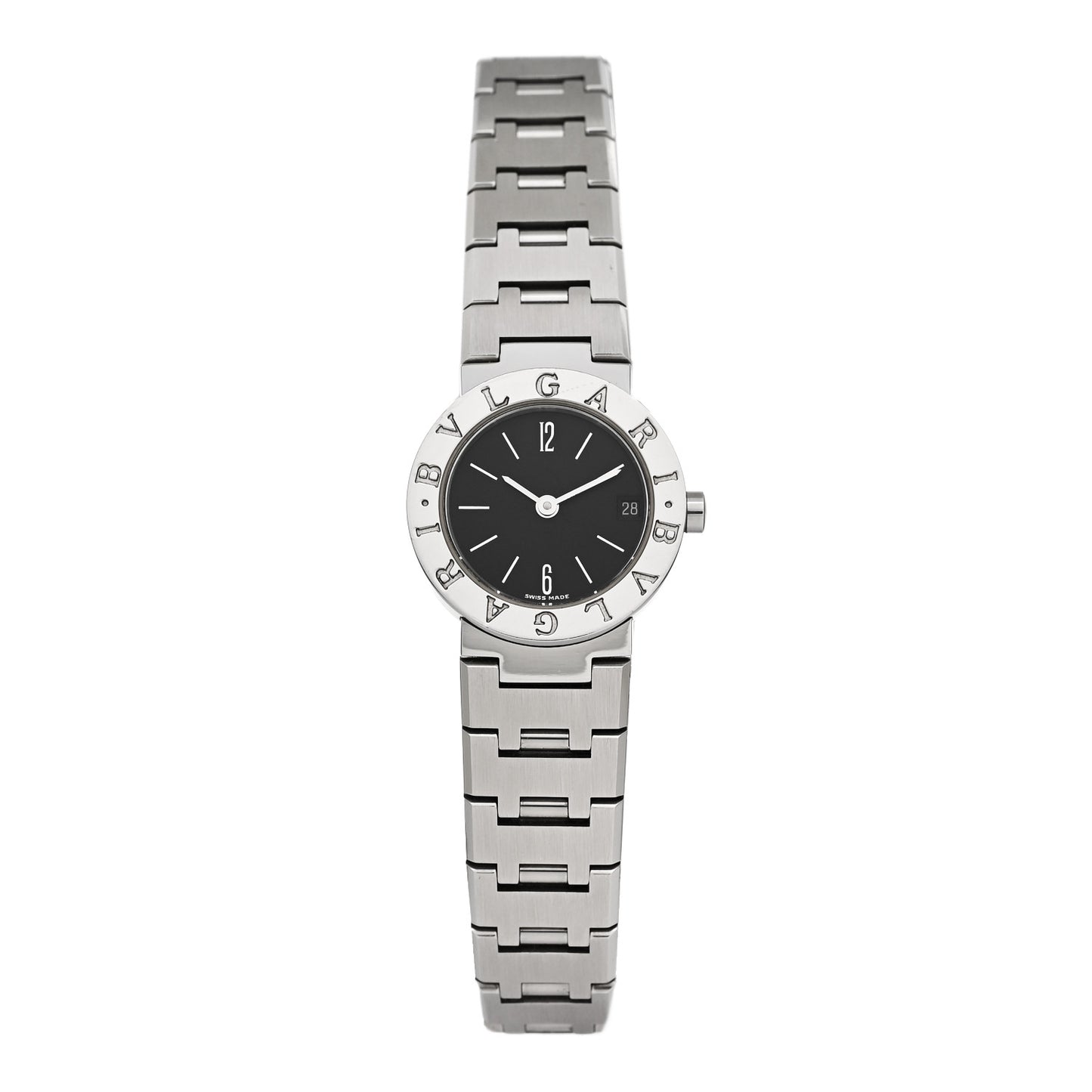 Stainless Steel 23mm Quartz Watch Black
