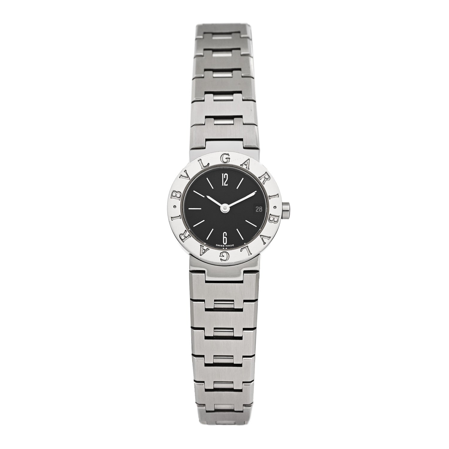Bulgari Stainless Steel 23mm Quartz Watch Black 1 of 4