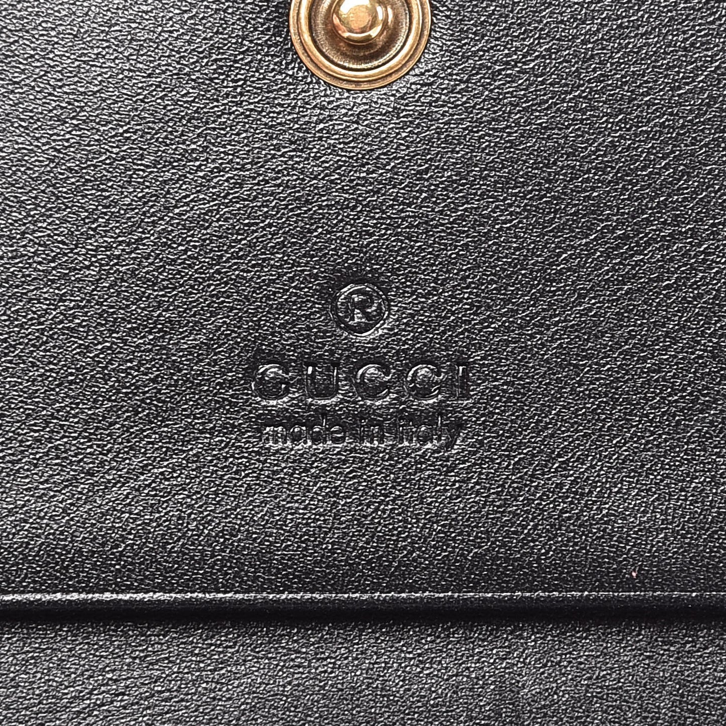 Calfskin Matelasse GG Marmont Card Case Wallet Black
