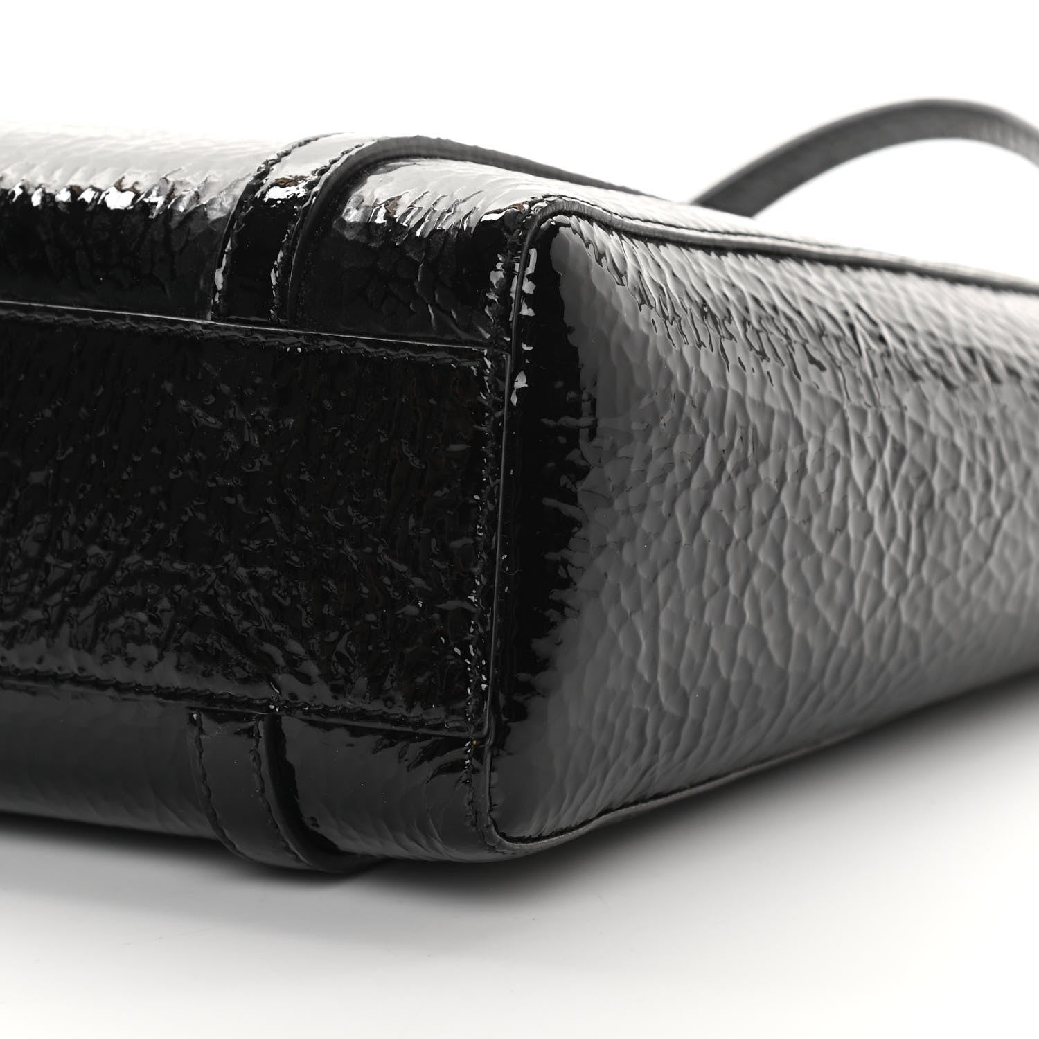 Balenciaga Textured Patent Calfskin XXS Everyday Tote Black 8 of 18