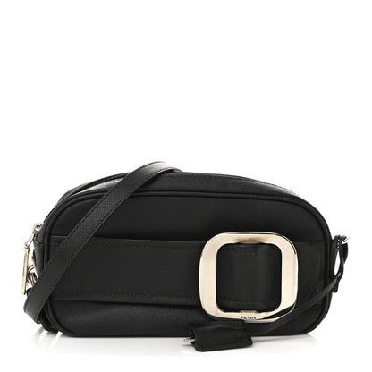 Prada Saffiano Buckle Camera Bag Black 1 of 16