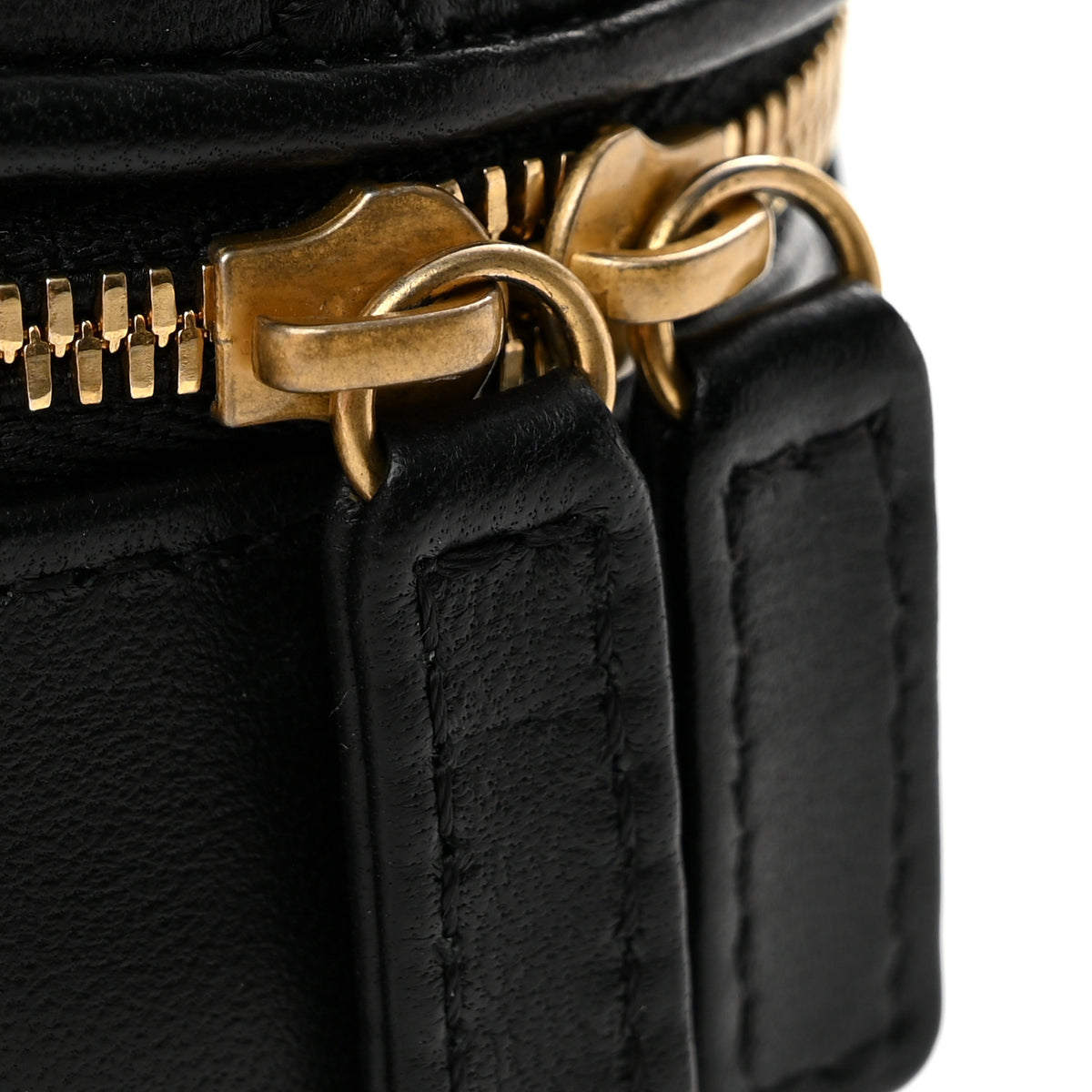 Chanel Lambskin Quilted Small CC Bubble Vanity Case Black 12 of 12