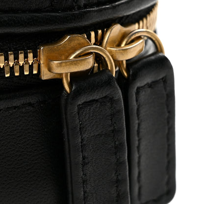 Chanel Lambskin Quilted Small CC Bubble Vanity Case Black 12 of 12