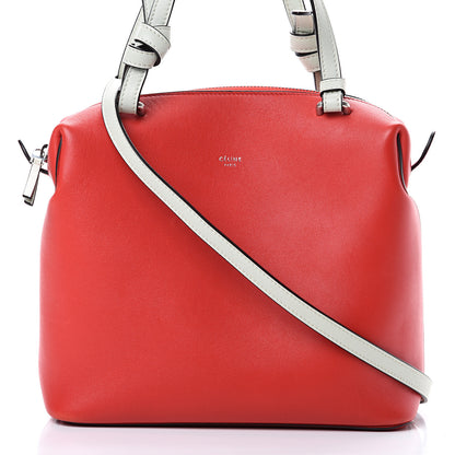 Celine Lambskin Small Soft Cube Satchel Bright Red 7 of 9
