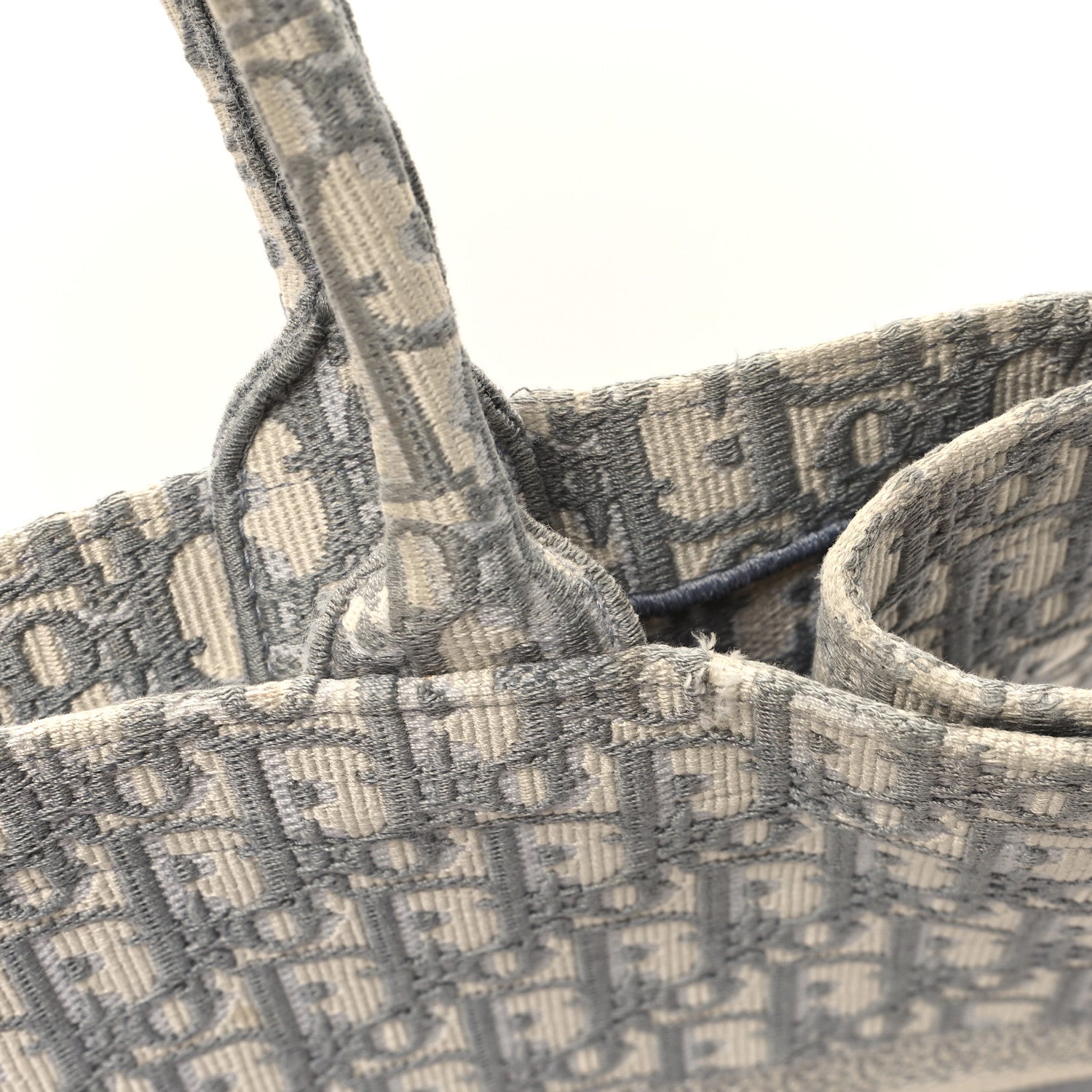 Christian Dior Oblique Large Book Tote Grey 13 of 14