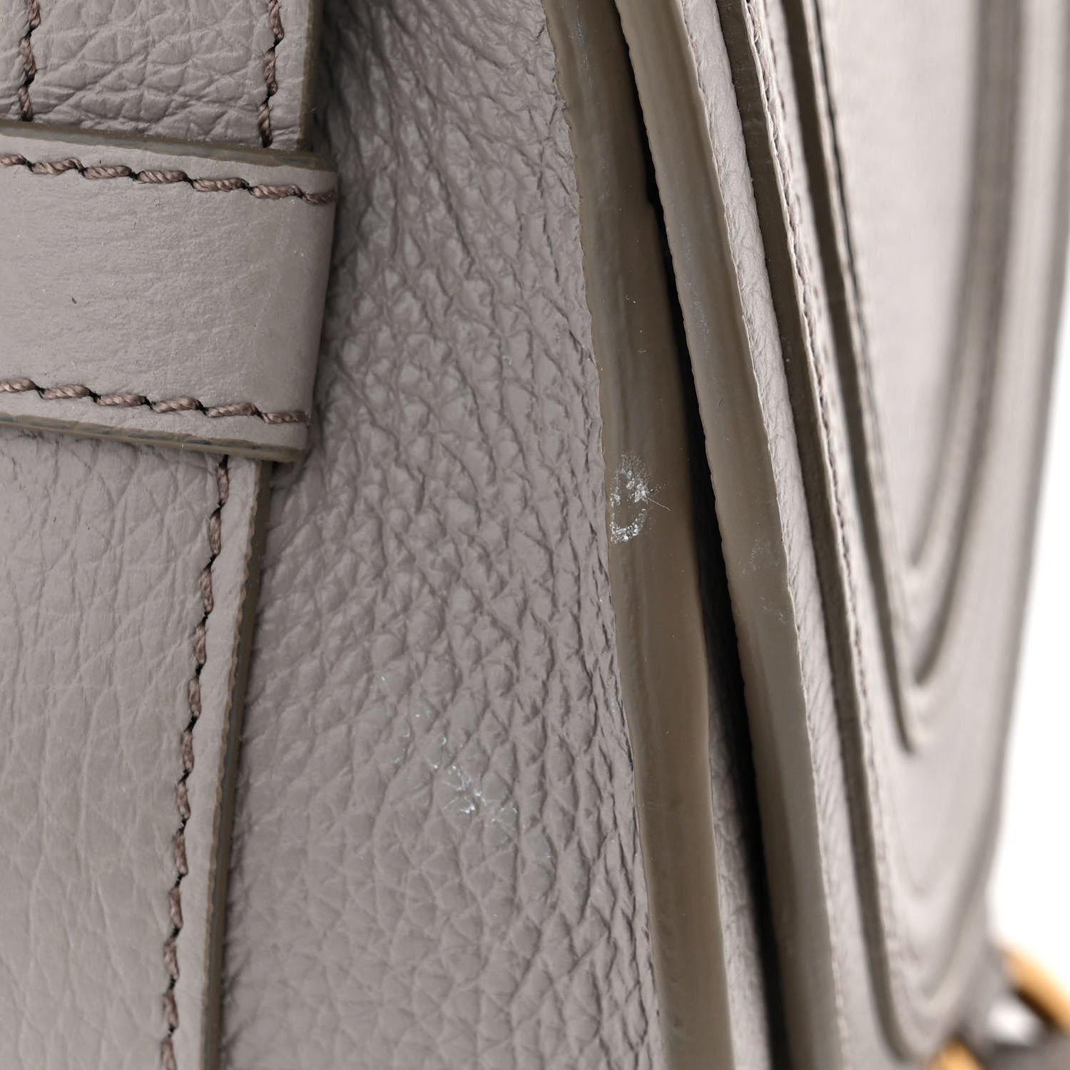 Chloe Grained Calfskin Small Marcie Saddle Bag Cashmere Grey 11 of 11