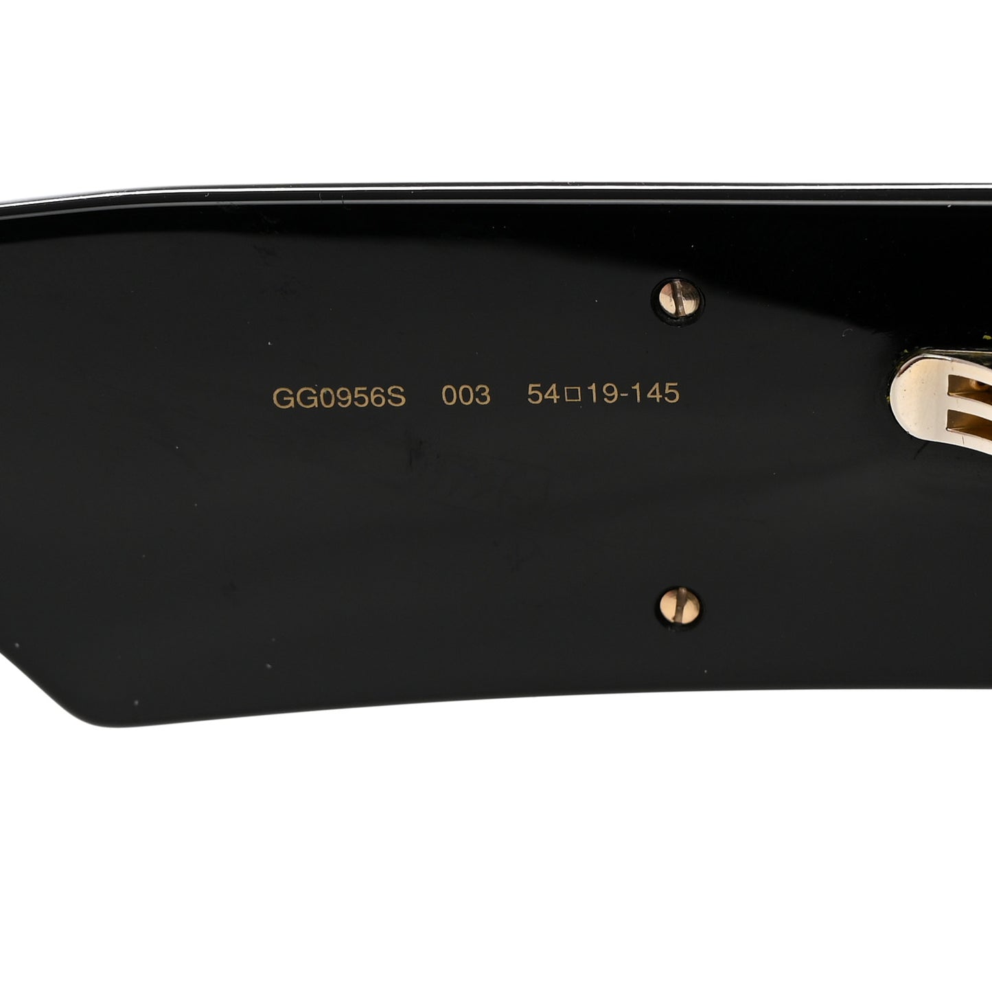 Acetate Square Frame Sunglasses GG0956S Black