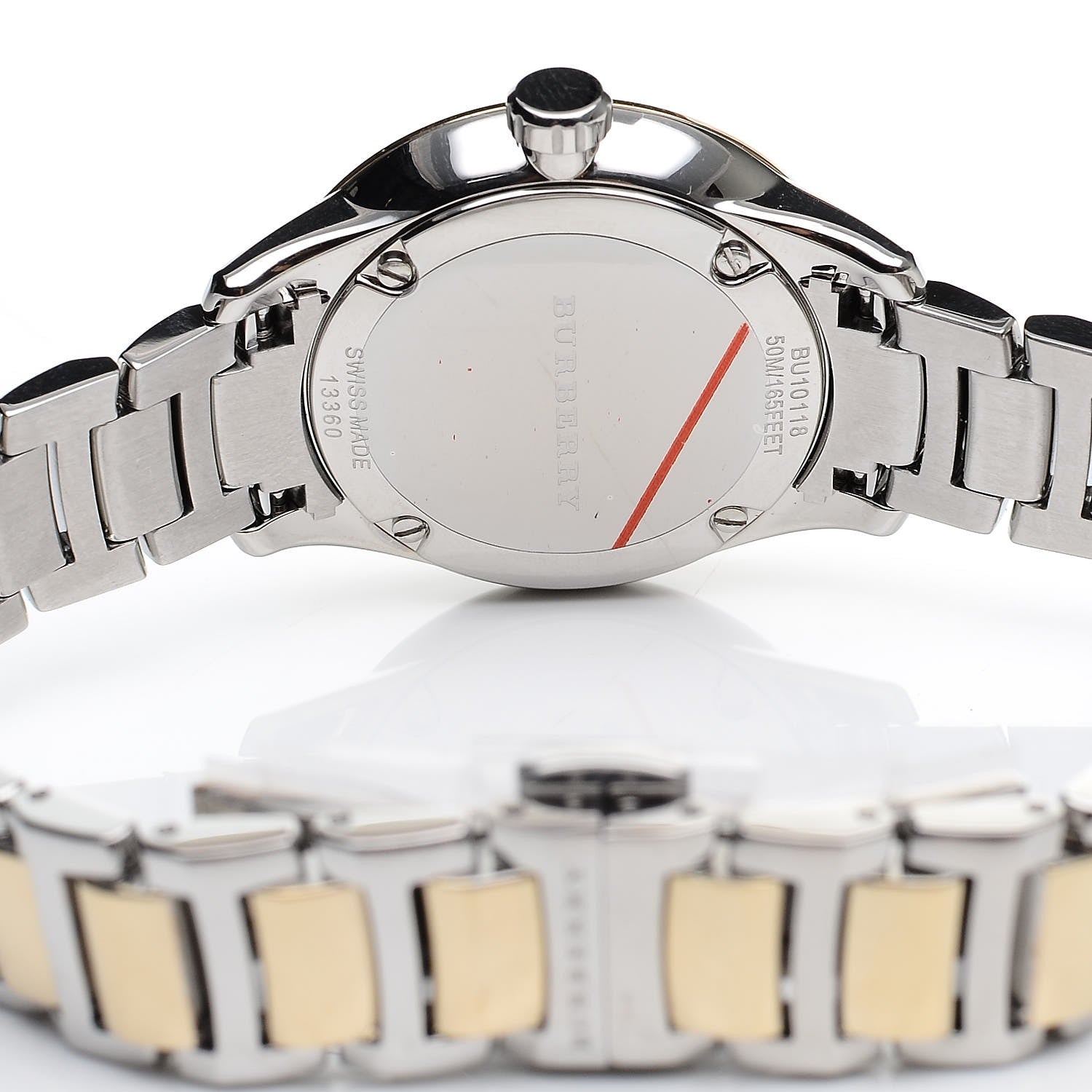 Burberry Stainless Steel 32mm Classic Round Quartz Watch Gold BU10118 5 of 7