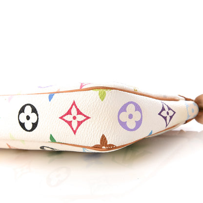Louis Vuitton Monogram Multicolor Pochette Accessories White 9 of 11