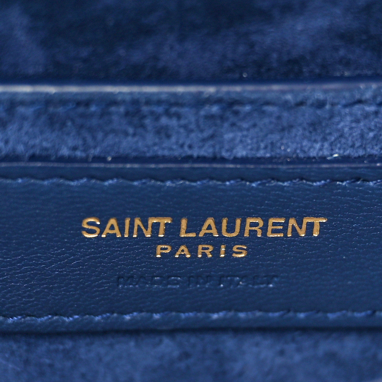 Saint Laurent Calfskin Medium Monogram Sunset Blue Charron 6 of 11