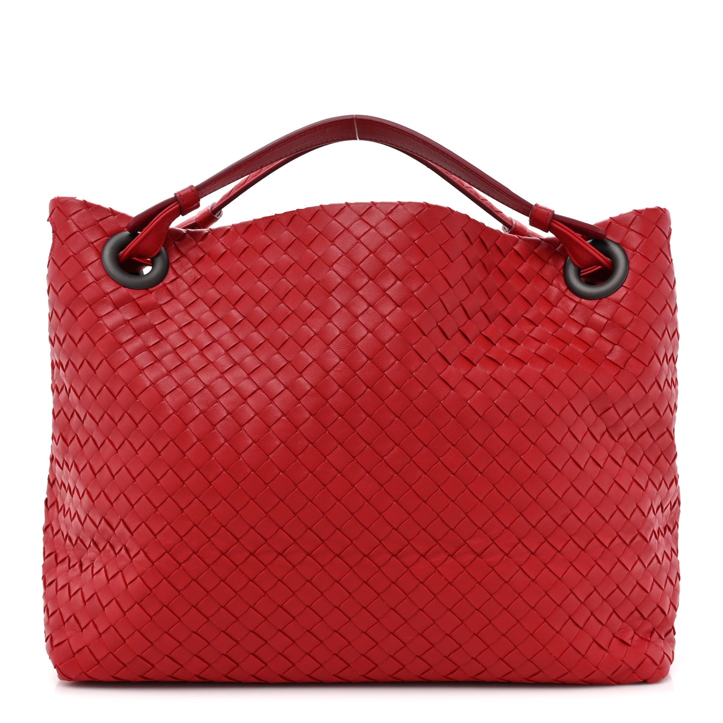 Nappa Intrecciato Bella Tote Red