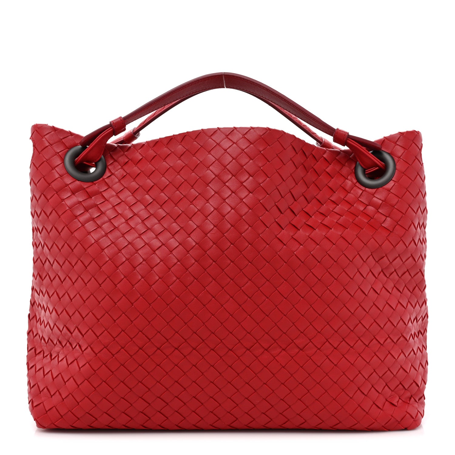 Bottega Veneta Nappa Intrecciato Bella Tote Red 1 of 14