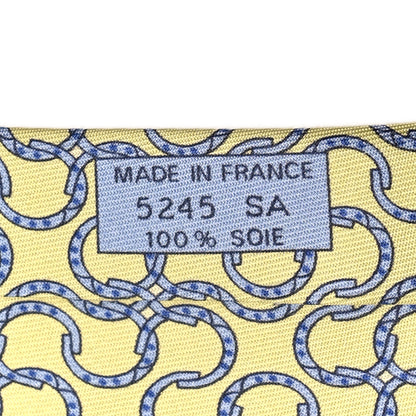 Hermes Printed Silk Mens Neck Tie Light Green 4 of 5