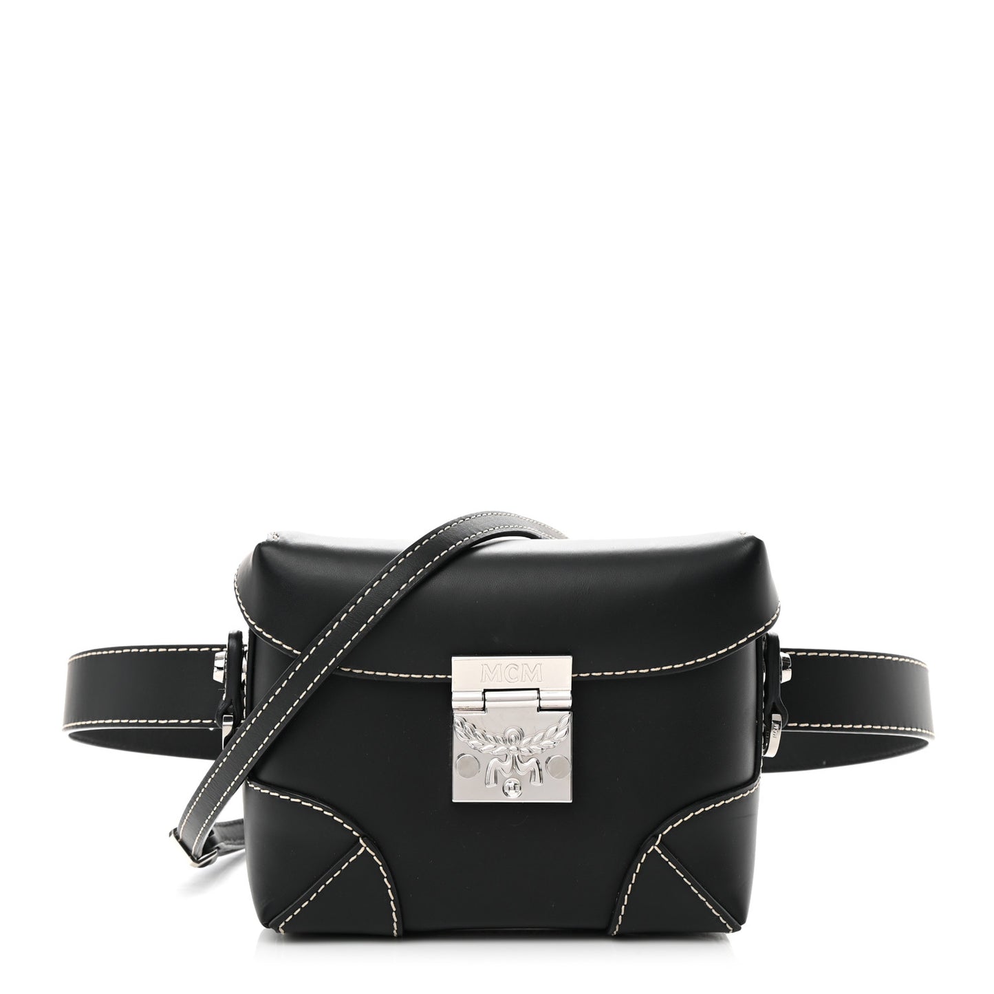 Calfskin Ottomar Monogram Soft Berlin Belt Bag Black