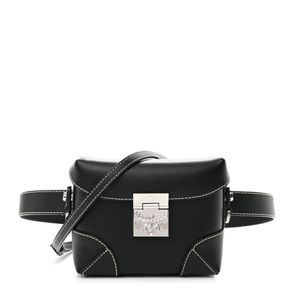 MCM Calfskin Ottomar Monogram Soft Berlin Belt Bag Black 1 of 13