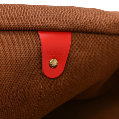 Louis Vuitton Calfskin Monogram Keepall Bandouliere 50 Coquelicot 6 of 9