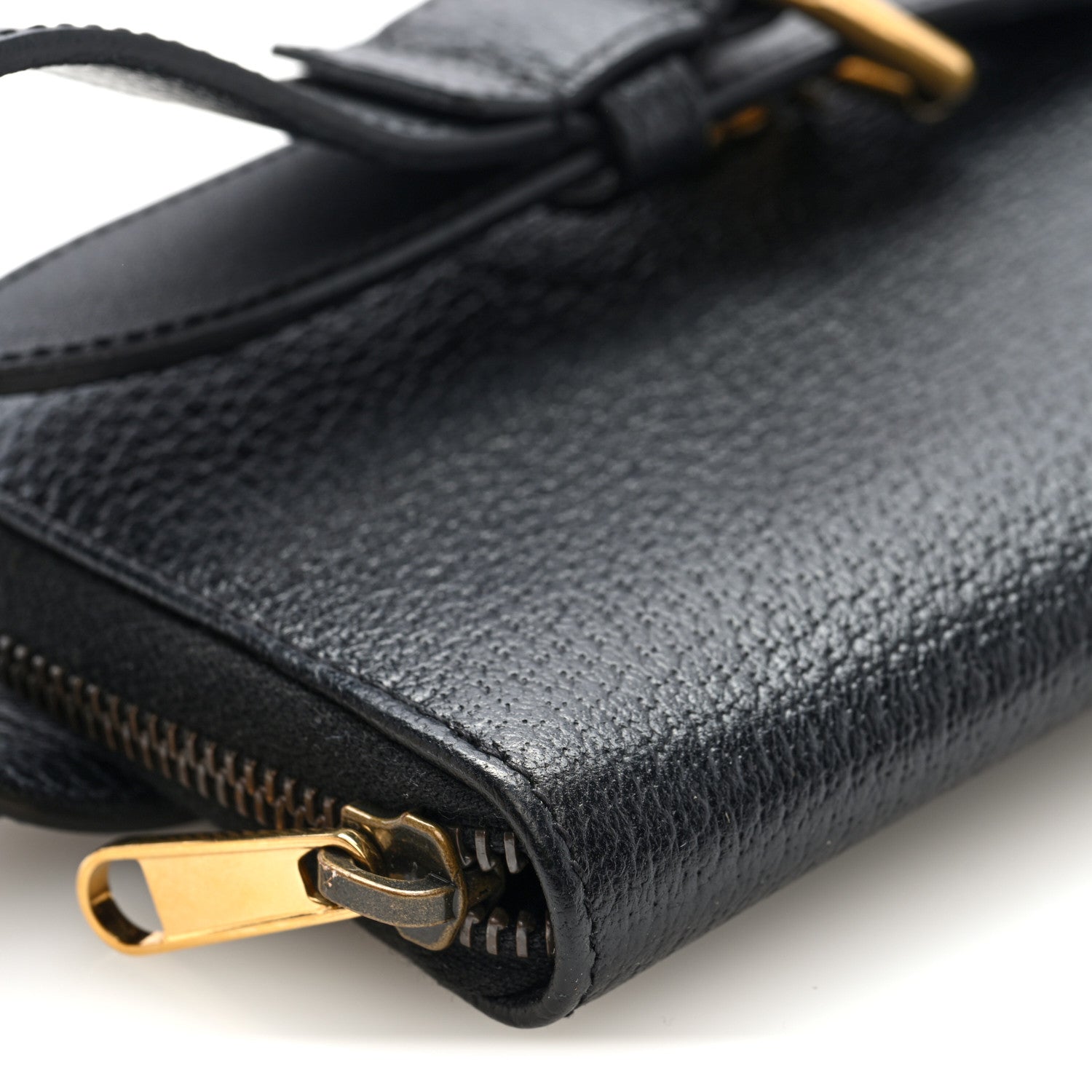 Gucci Calfskin GG Marmont Double Belt Bag 70 28 Black 8 of 9