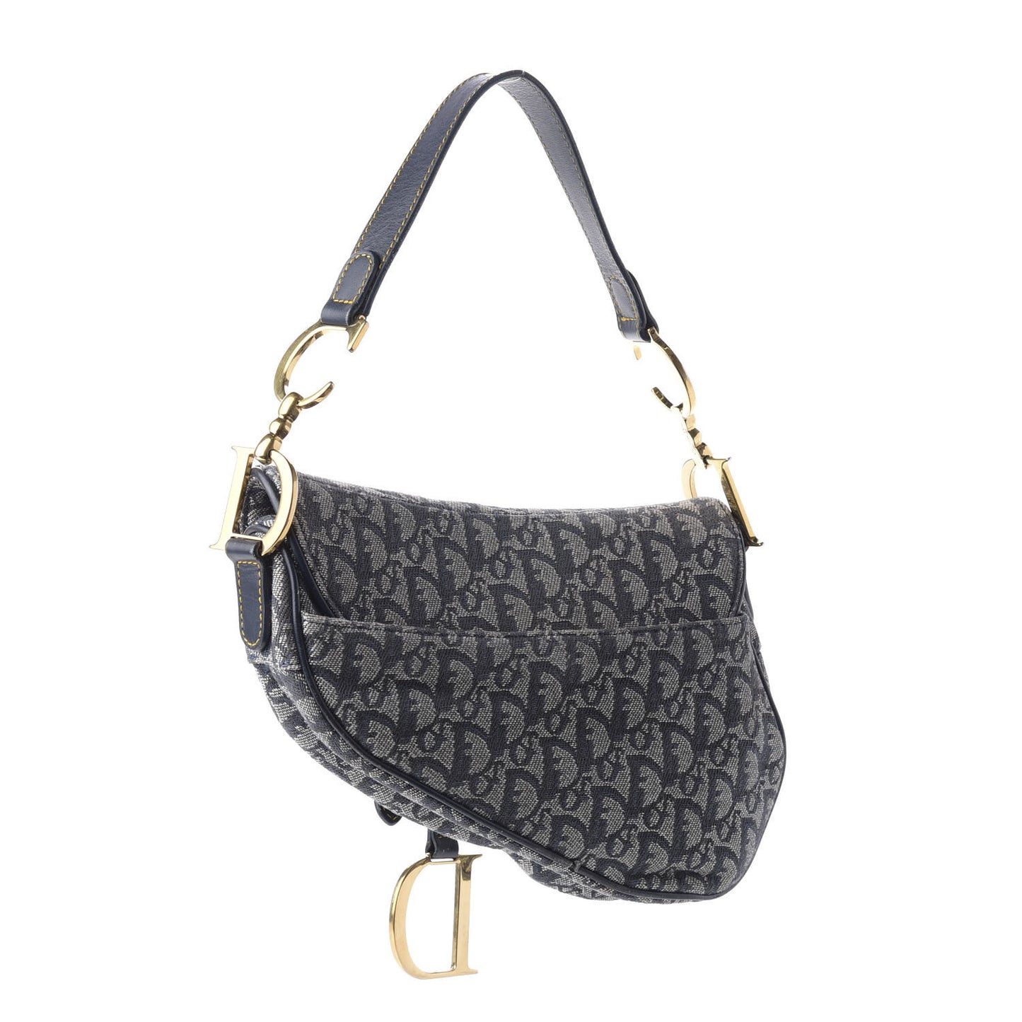 Monogram Saddle Bag Black
