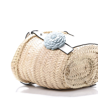 Loewe Raffia Small Basket Tote Bag Natural White 9 of 11