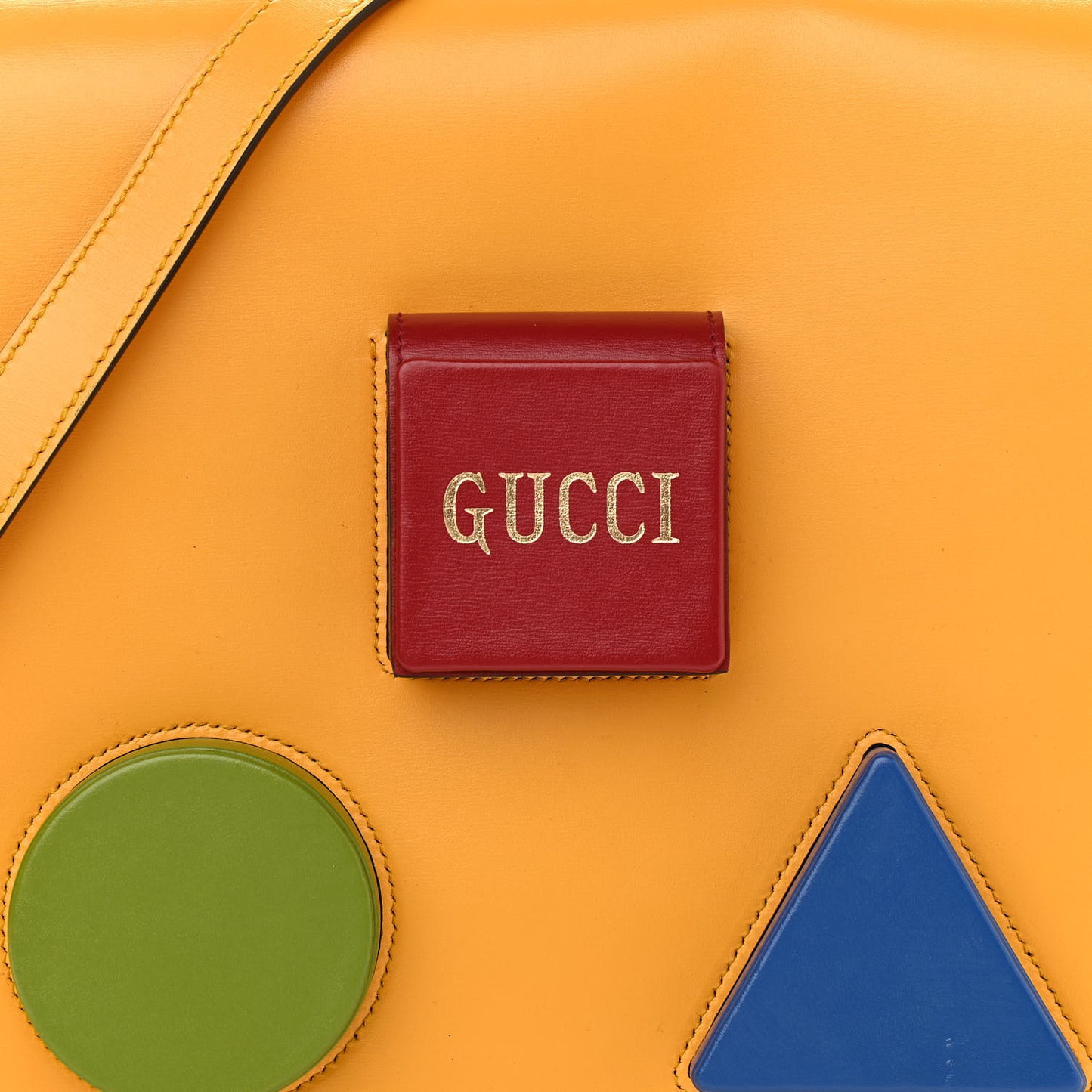 Calfskin Script Logo Board Messenger Bag Crop Lemon Leaf Rio Blue New Cherry Red