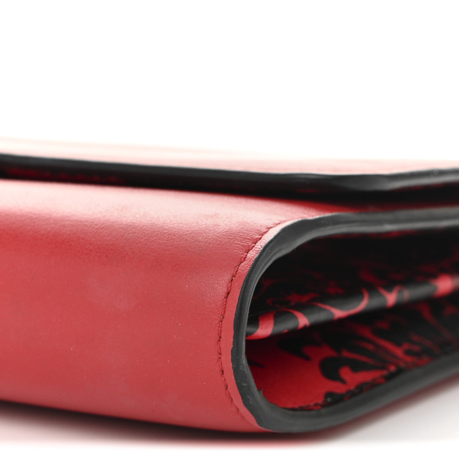 Versace Vitello Virtus V-Mine Wallet on Chain Red 9 of 9