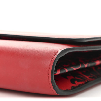 Versace Vitello Virtus V-Mine Wallet on Chain Red 9 of 9