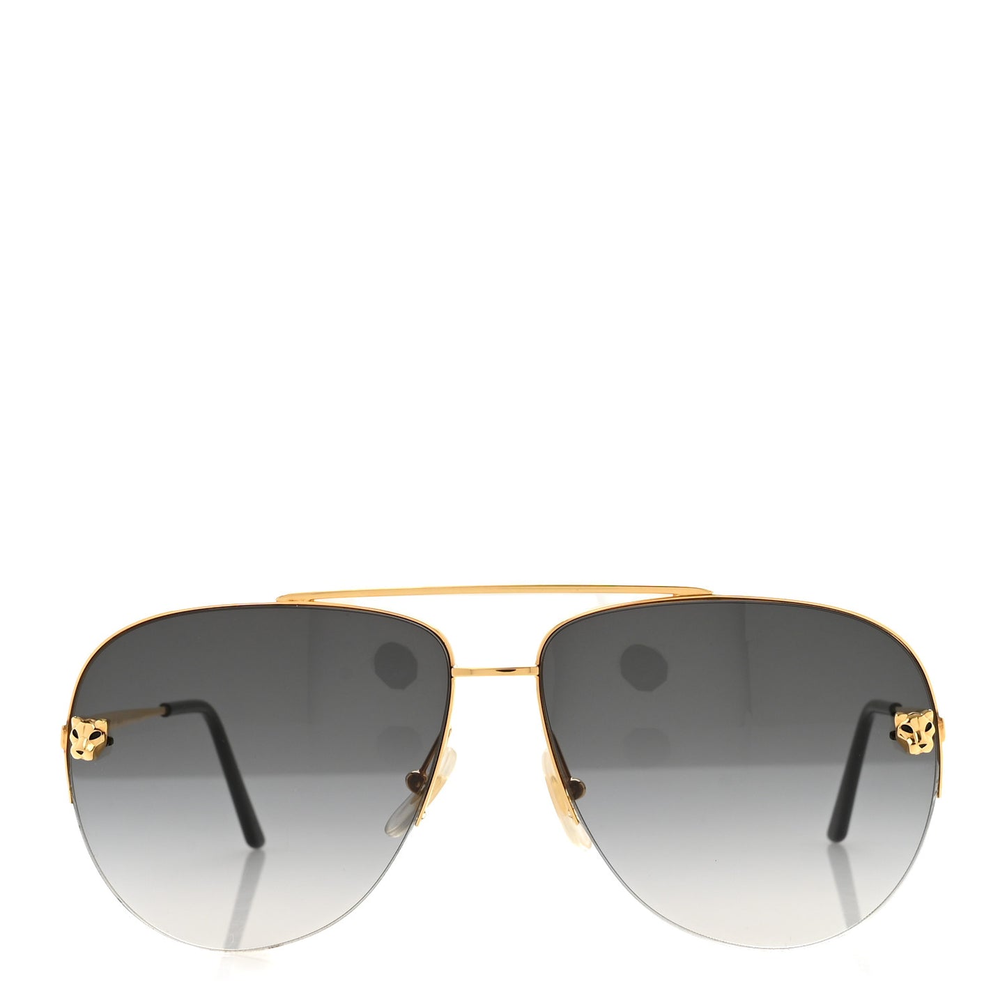 Panthere De Cartier Aviator Sunglasses CT0065S Gold