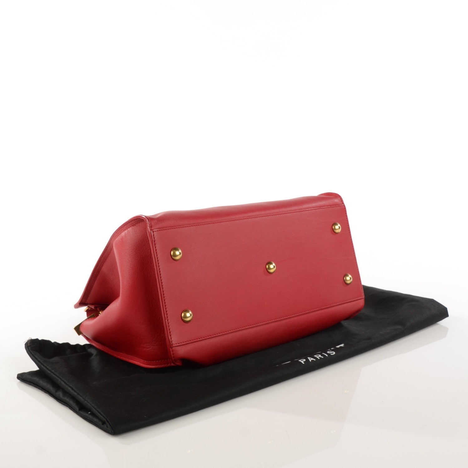 Saint Laurent Calfskin Small Classic Y Cabas Red 4 of 7