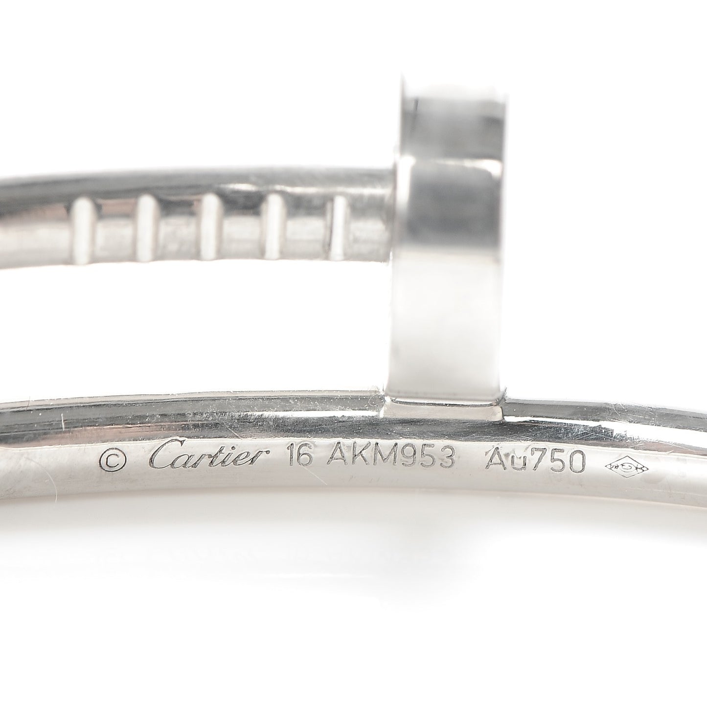 18K White Gold Juste Un Clou Bracelet 16